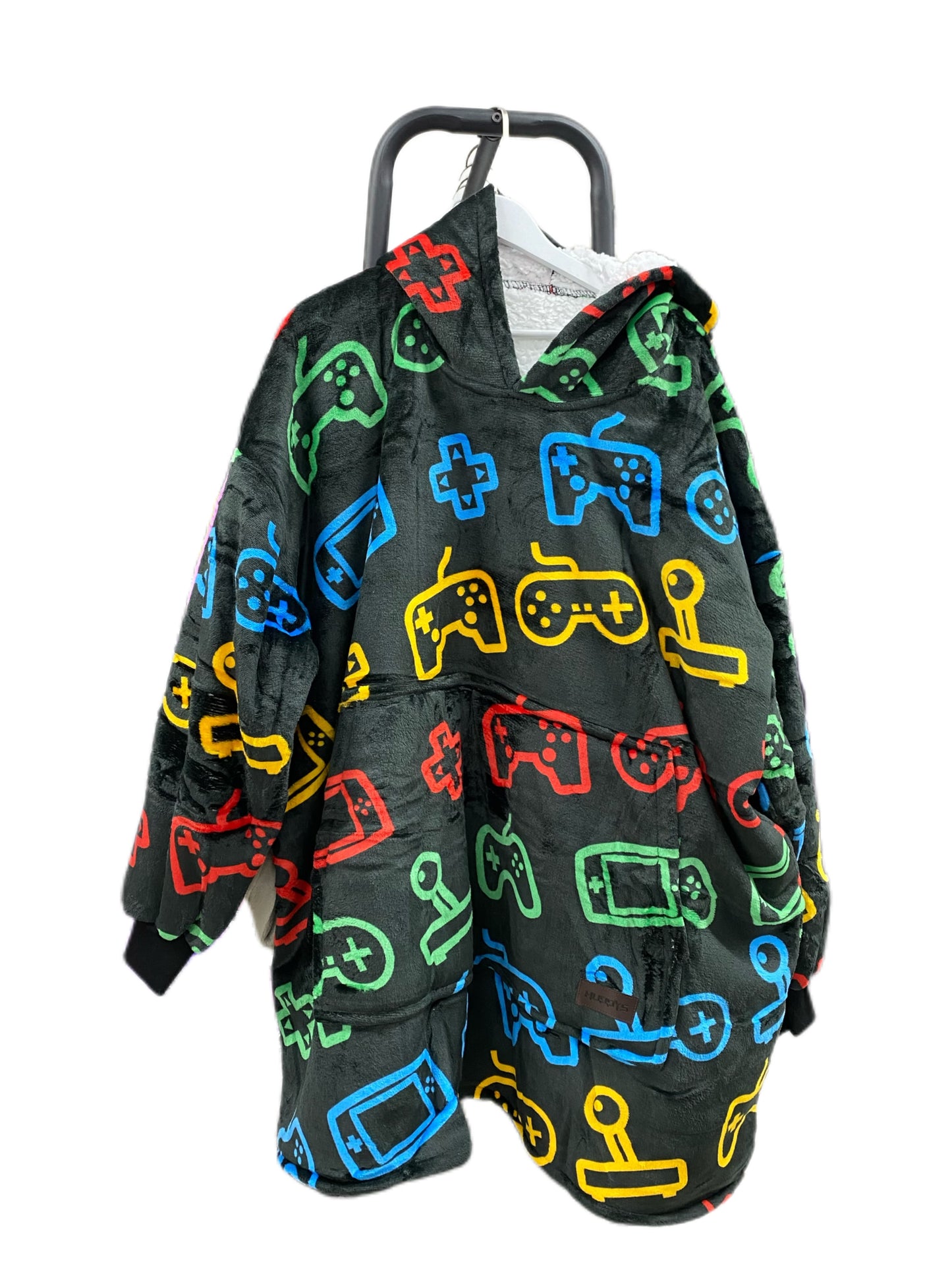 Colourful Game Adult Hoodie Blanket One-size