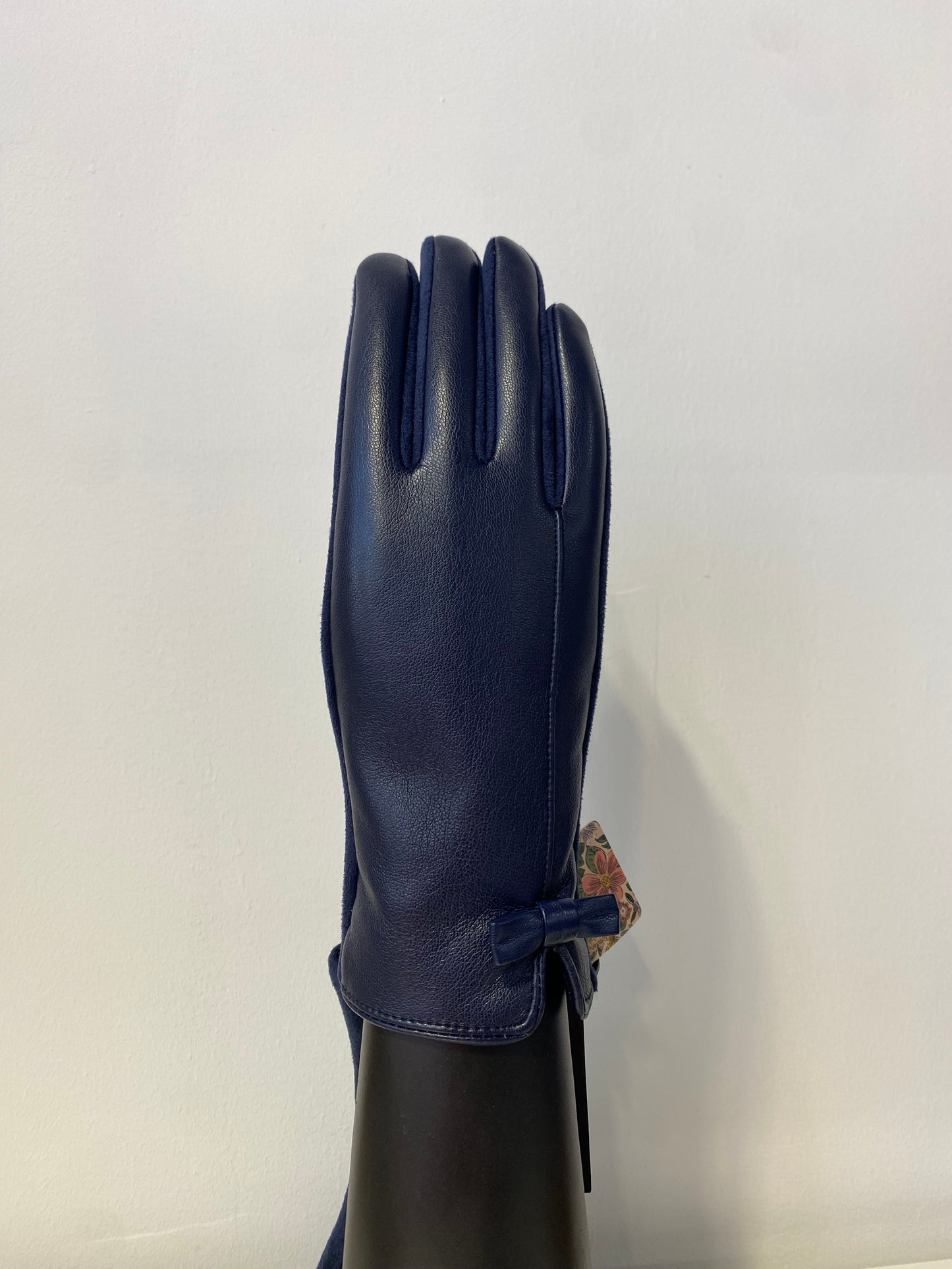 GW0014 Woman Soft Leather Touchscreen Gloves Navy