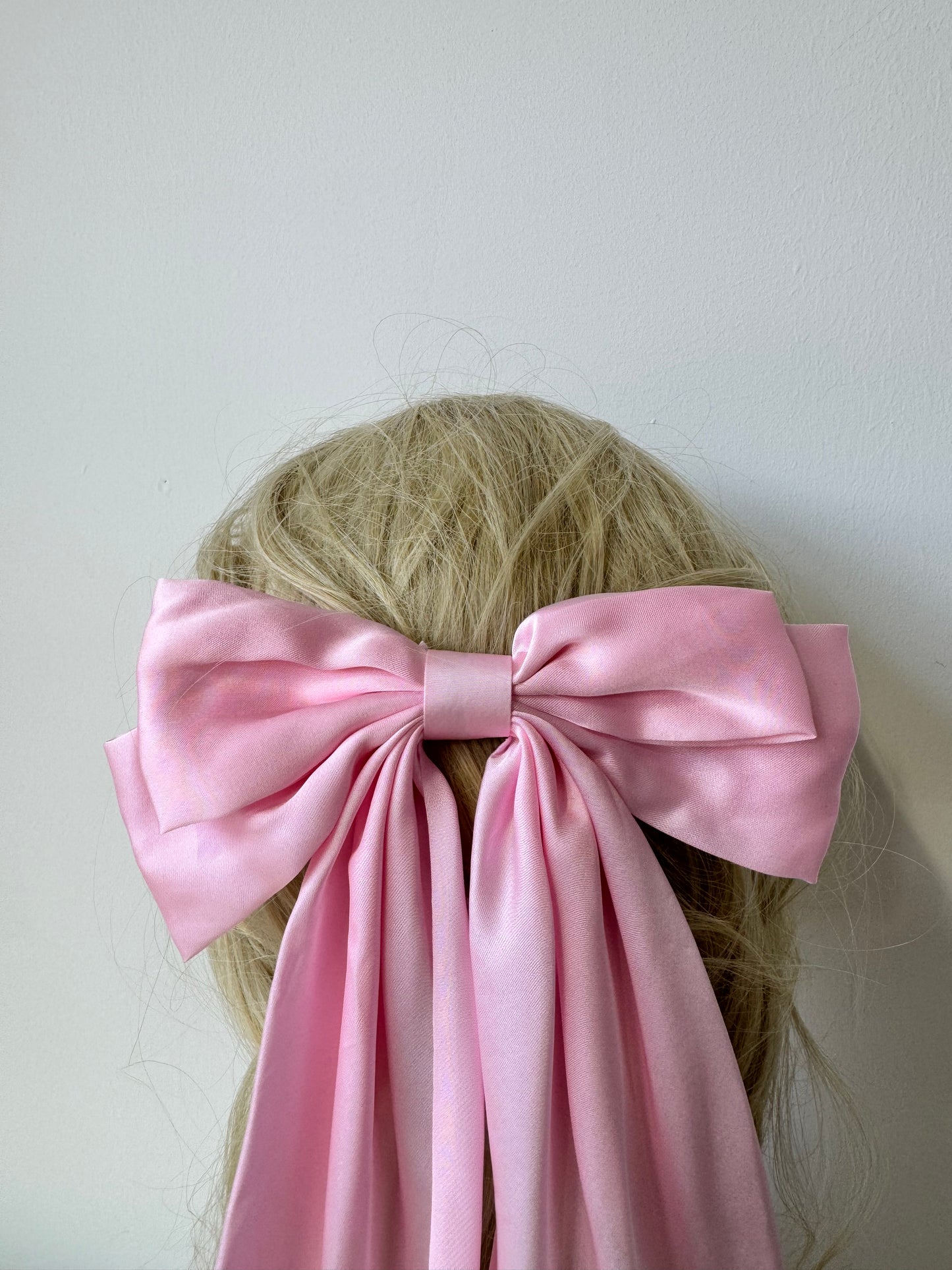 Hair Bow Baby Pink