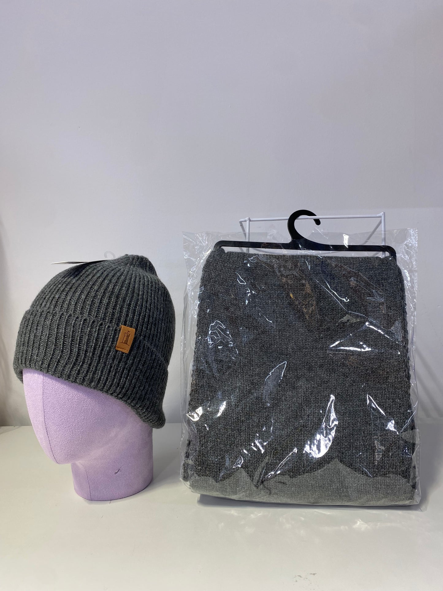 SET011 Plain Scarf & Hat Set