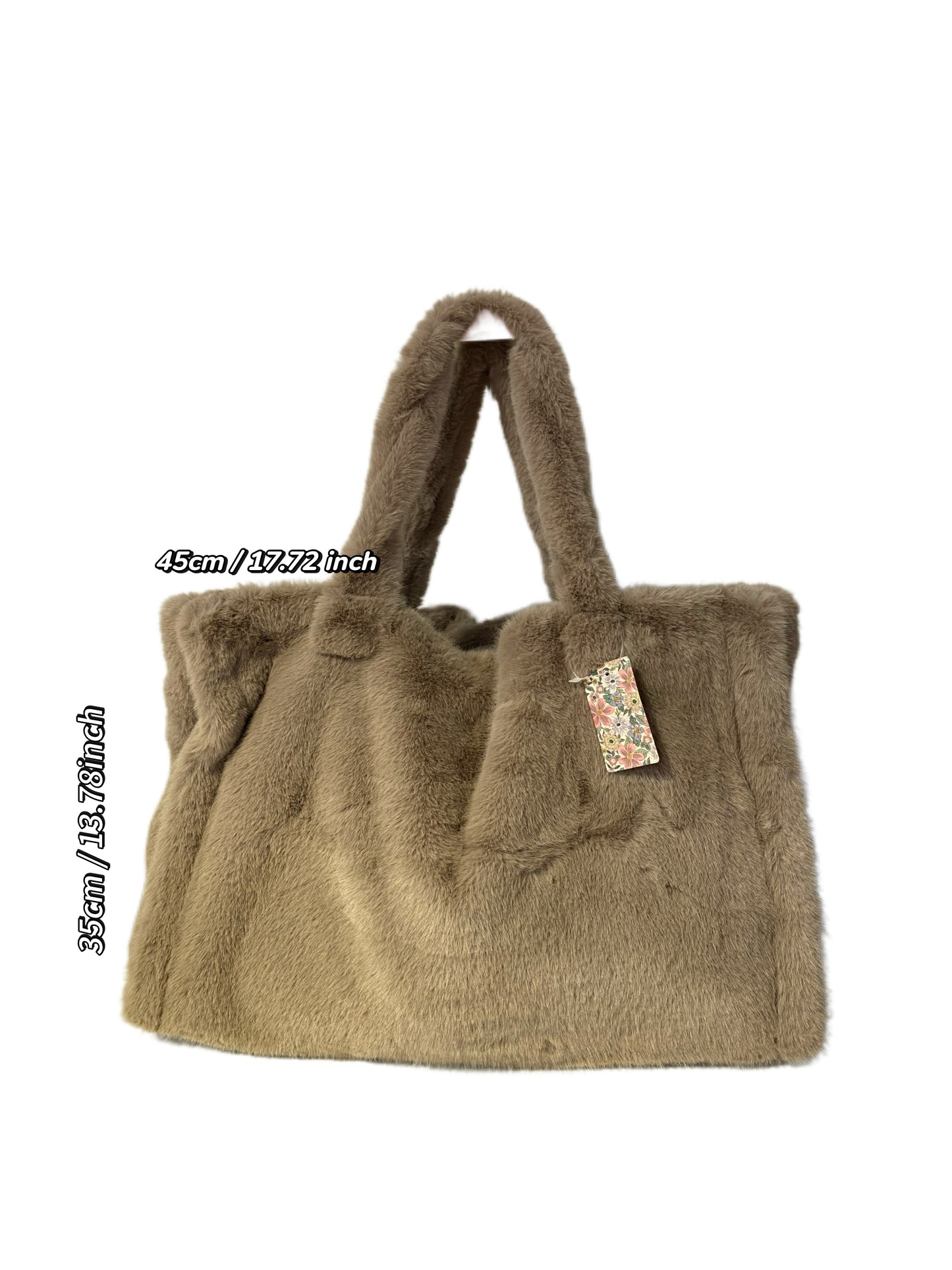 B701 Faux Fur Tote Bag