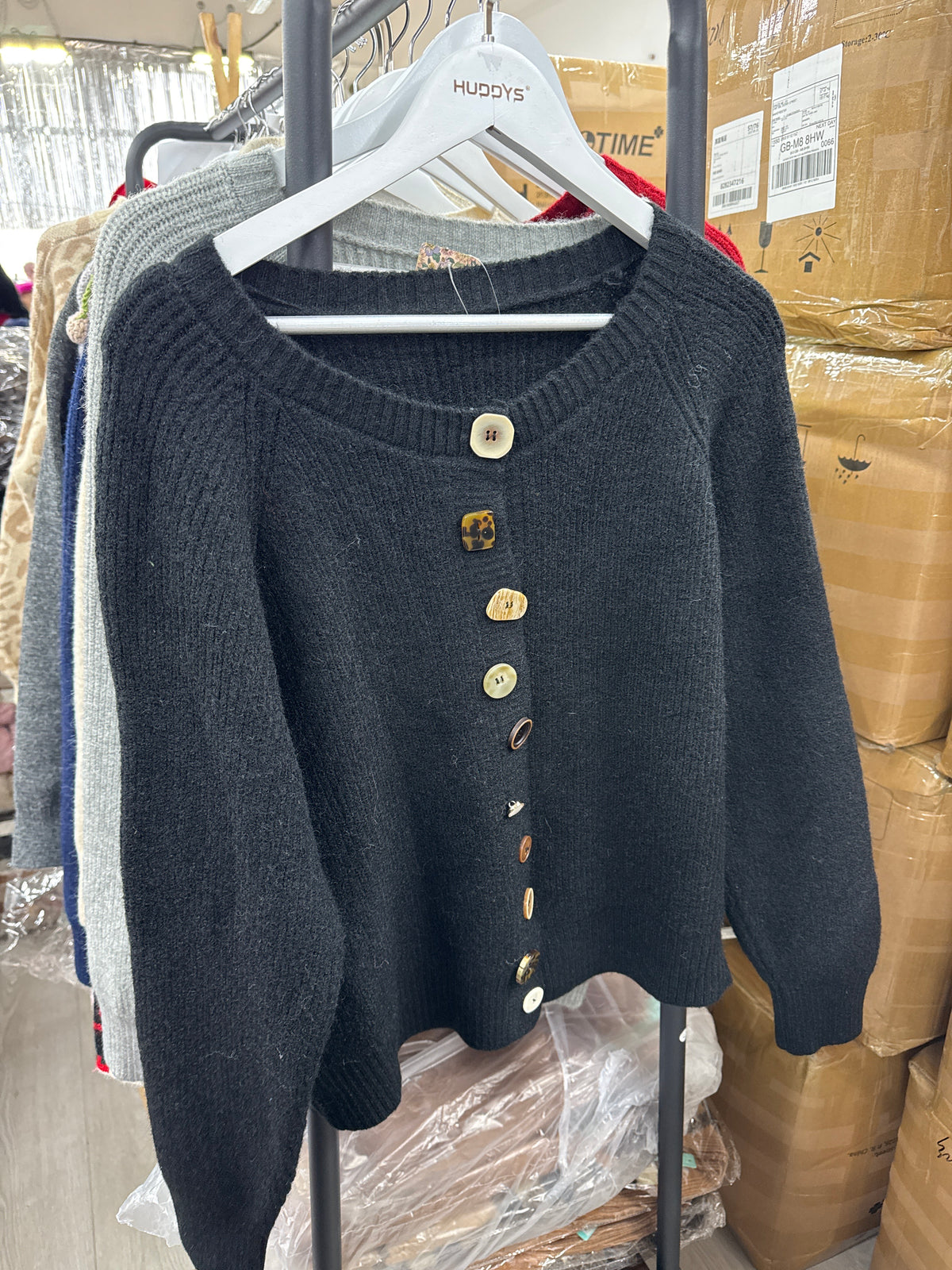 CG1052 Wonky Buttons Cardigan