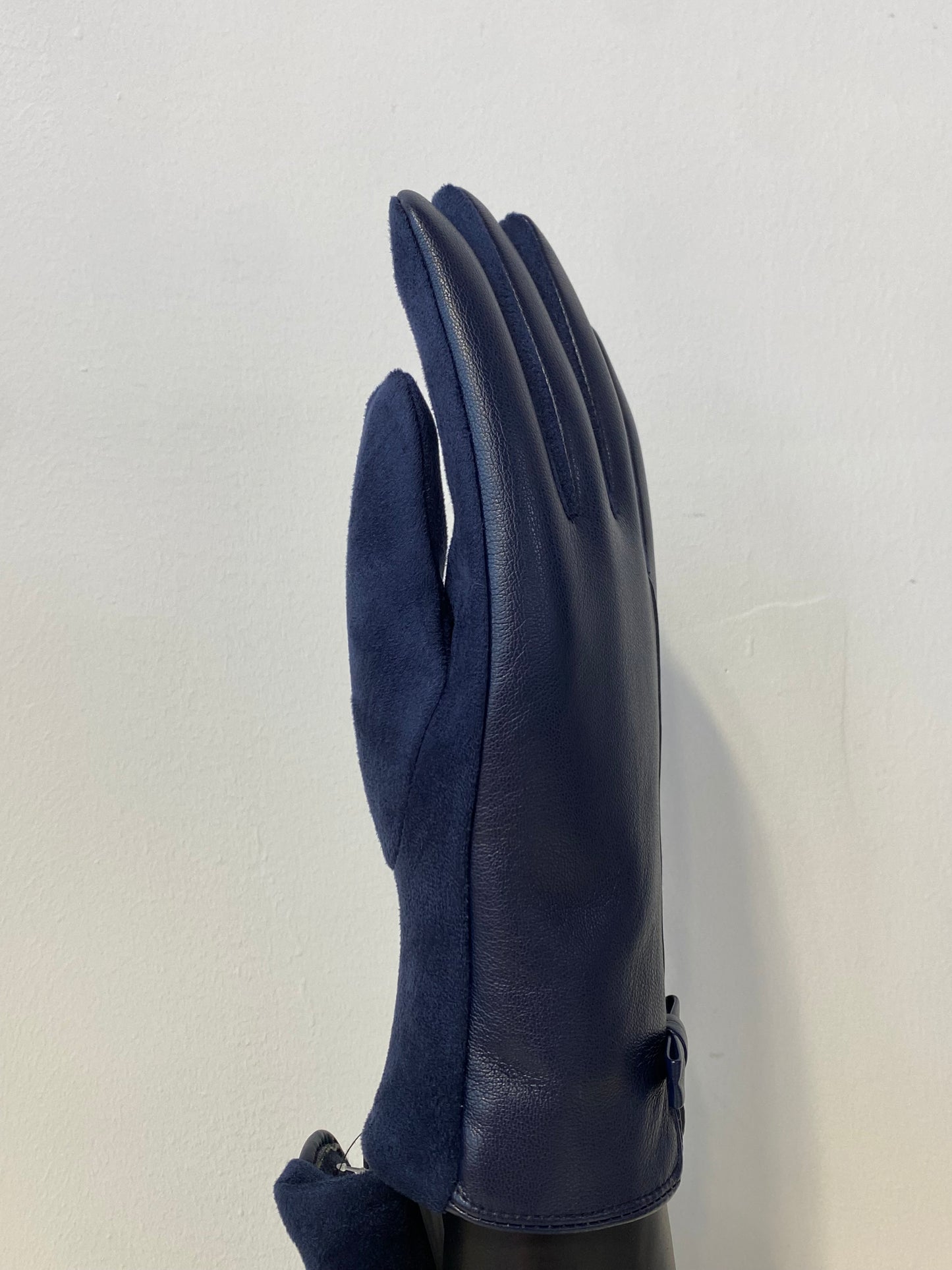 GW0014 Woman Soft Leather Touchscreen Gloves Navy