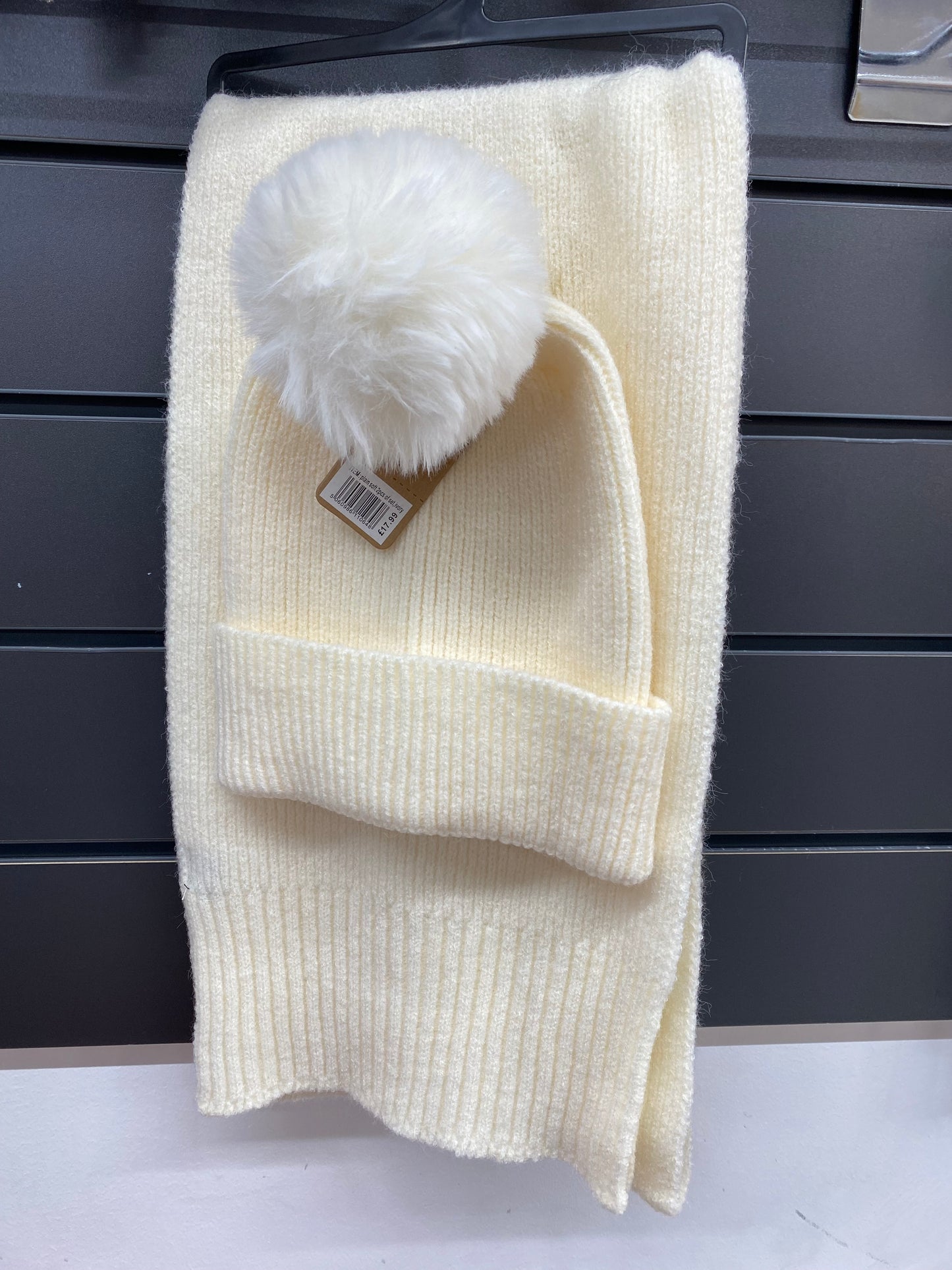 Plain Soft Beanie & Scarf Set