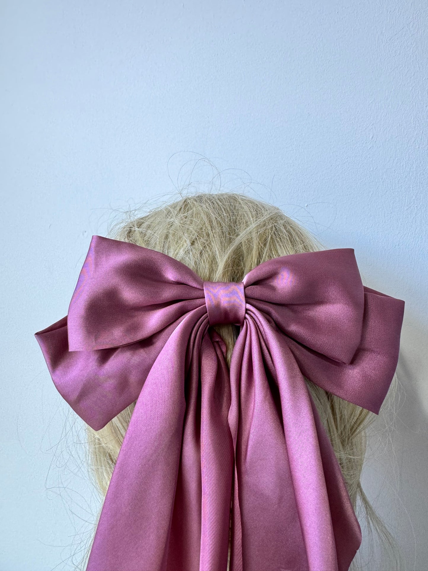 Hair Bow Dusty Pink