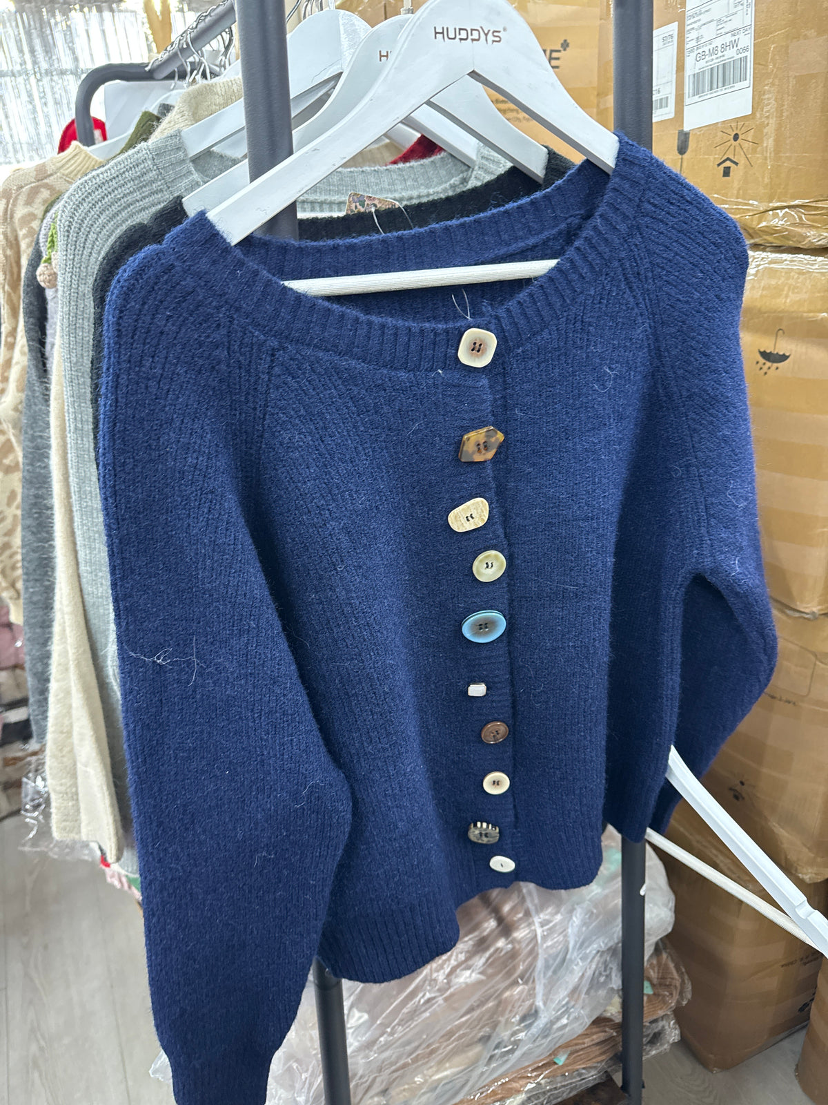 CG1052 Wonky Buttons Cardigan