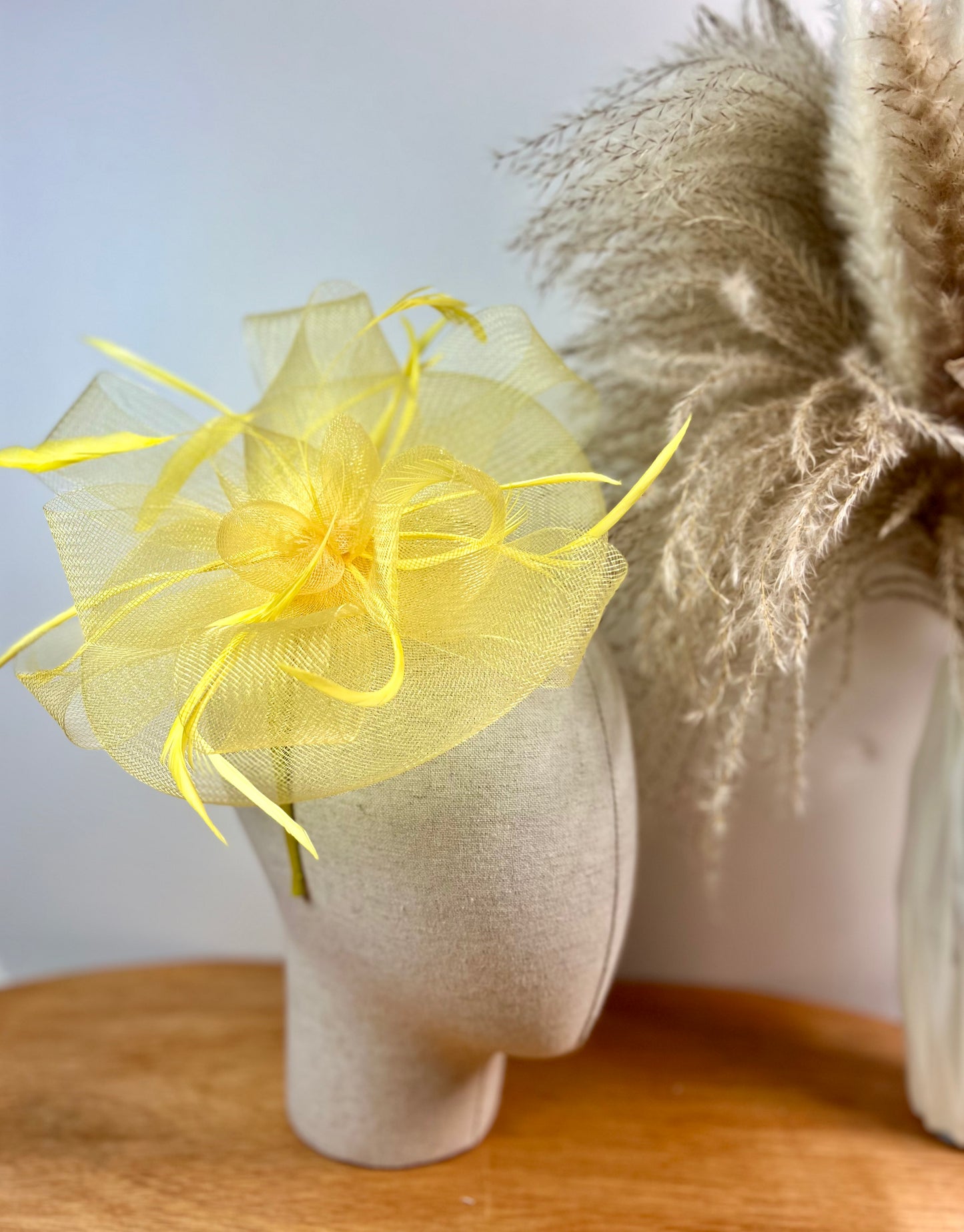 Yellow Fascinator