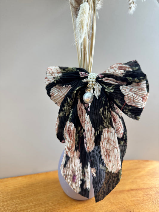 Flower Black Hairbow