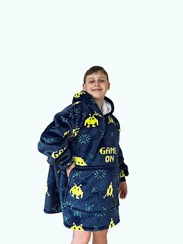 Game Over Hoodie Blanket One-size (Youth)