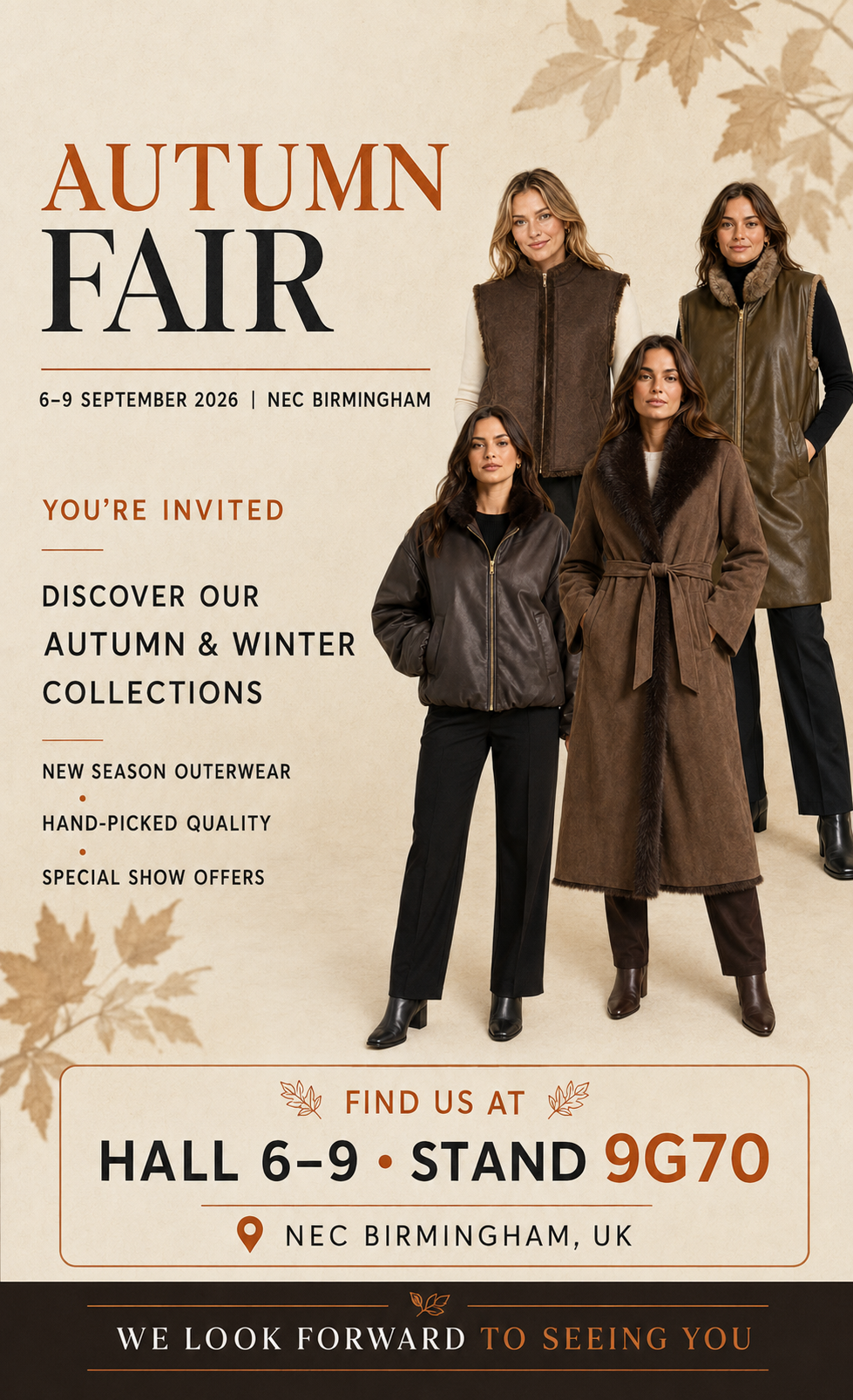 Visit Color’s Wholesale at Autumn Fair 2026