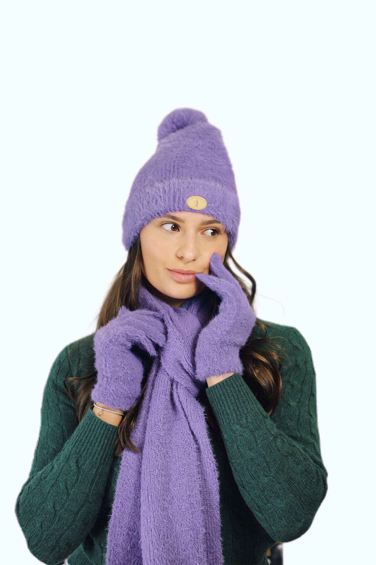 Scarf, Beanie and Gloves Set