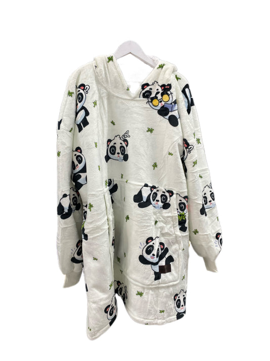 Panda Adult Hoodie Blanket One-size