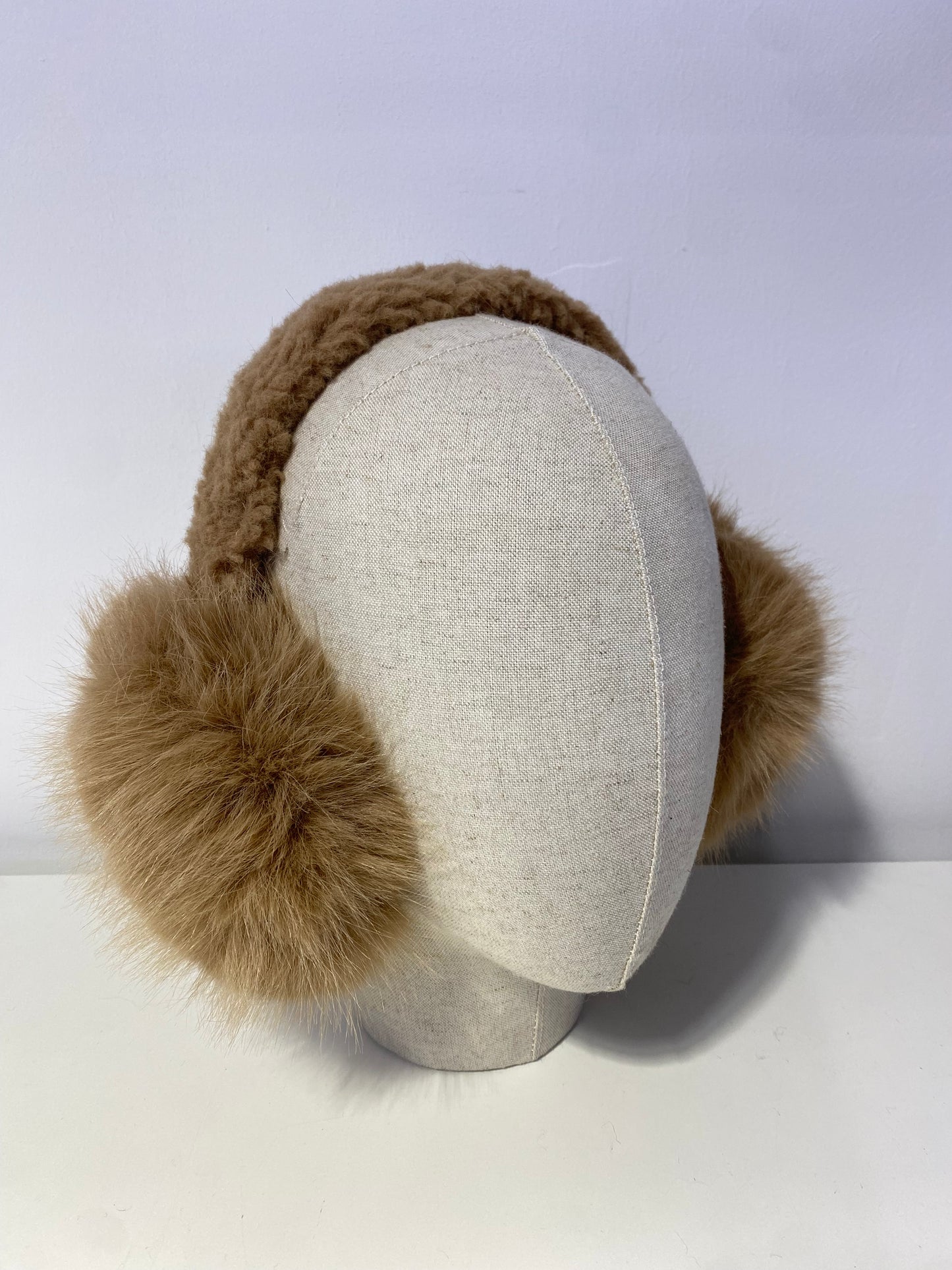 Ae030 Ultra Soft Fluffy Earmuffs Beige