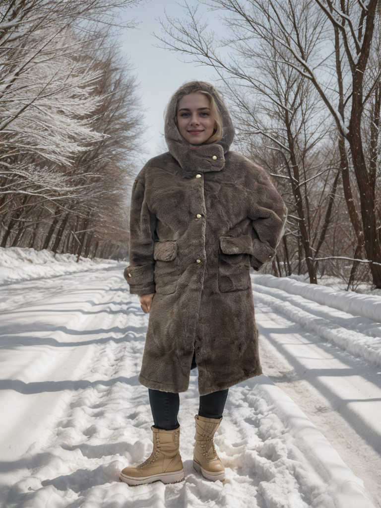 C806 Long Coat with Hood