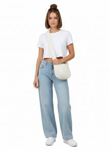 B702 Faux Fur Crossbody Bag