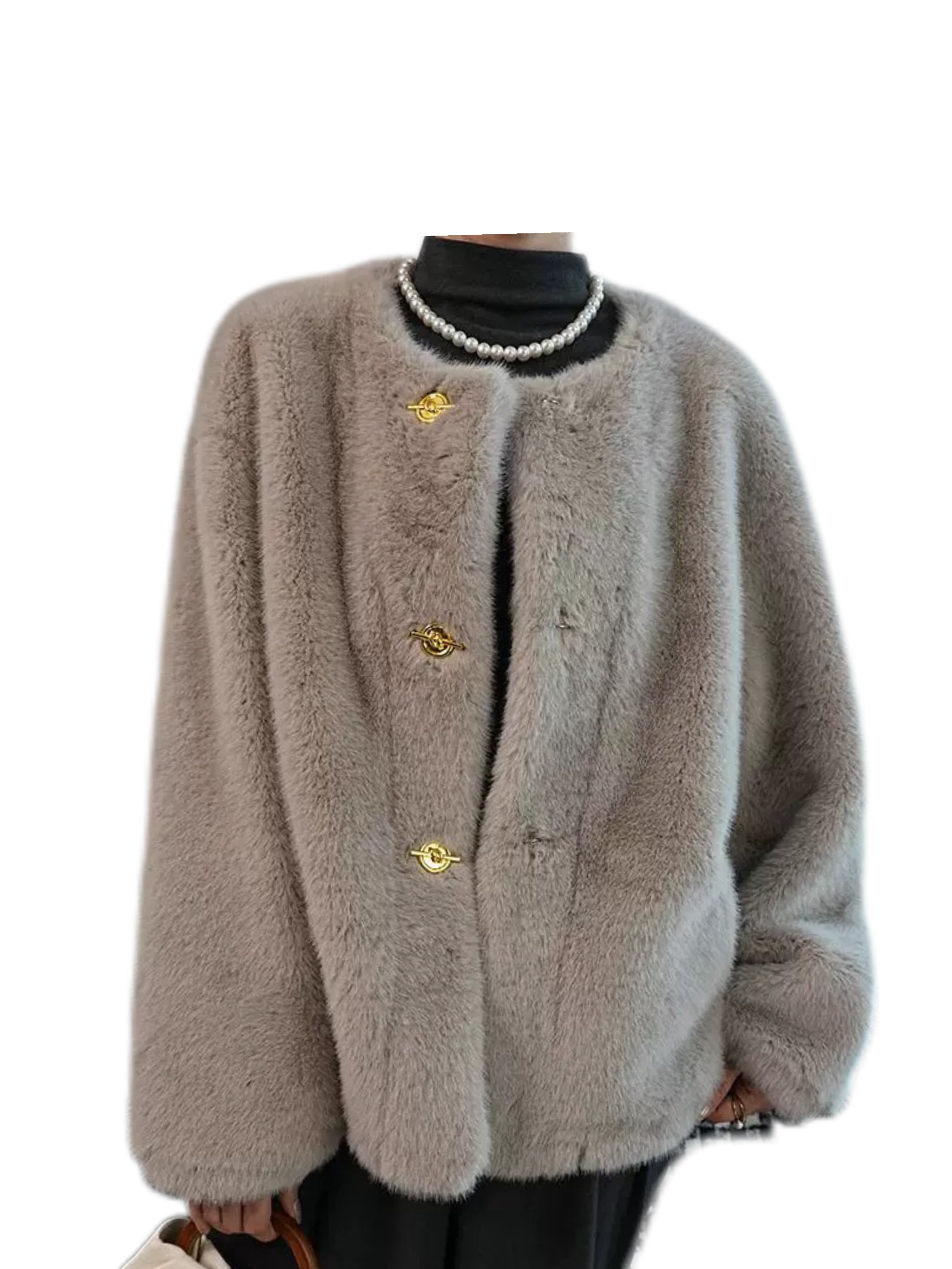 C810 One Size Fluffy Coat