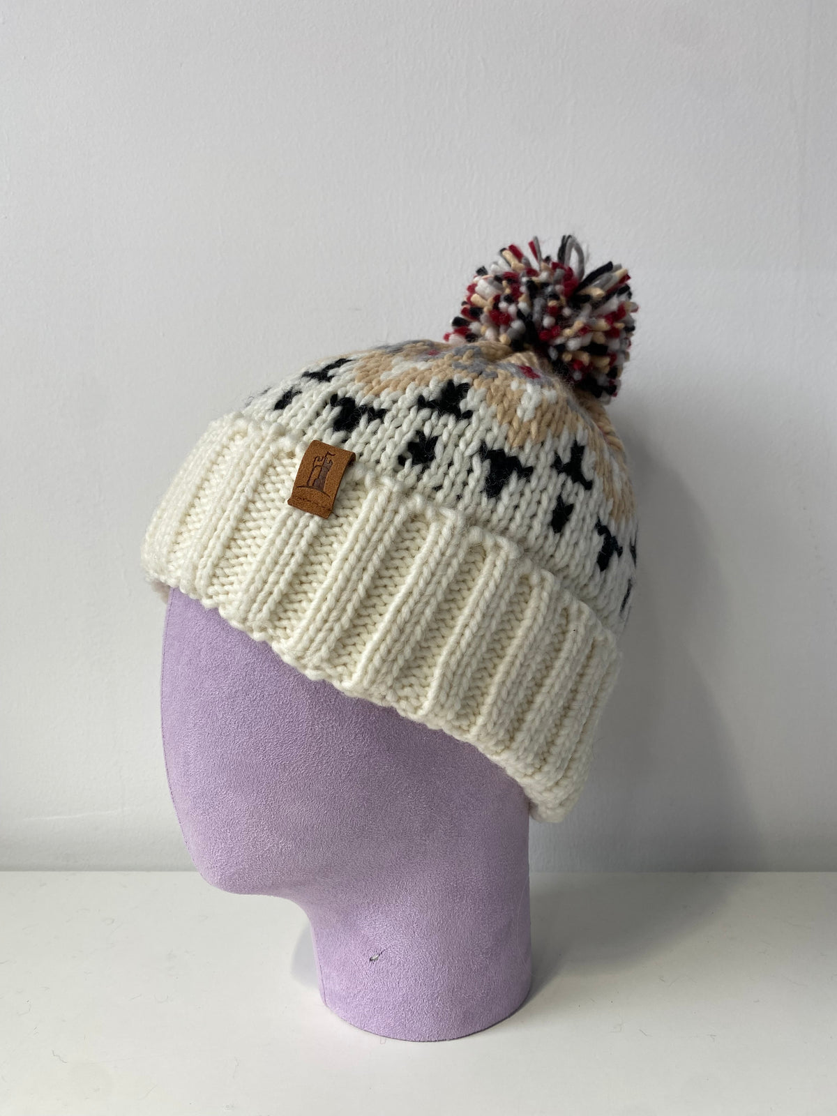 H00623 Kid Colourful Knit Pom Beanie