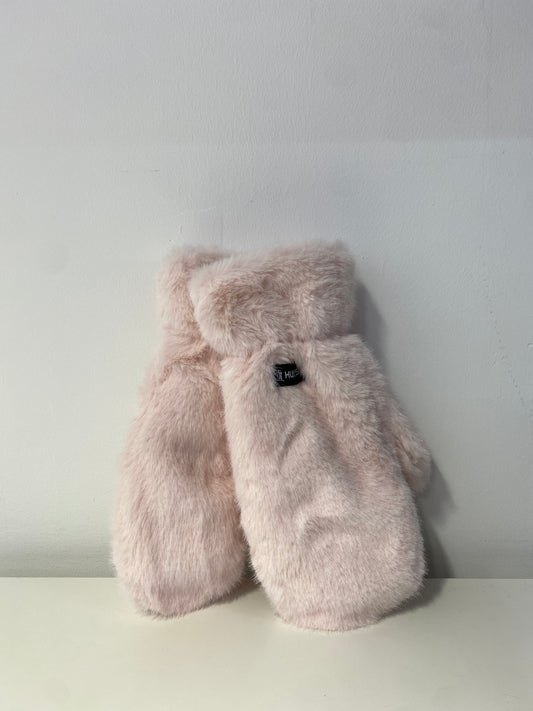 GK013 Kid Faux Fur Gloves/Mittens Pink