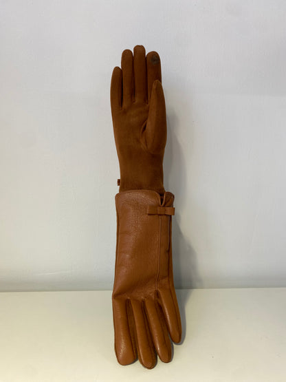 GW0014 Woman Soft Leather Touchscreen Gloves Chestnut