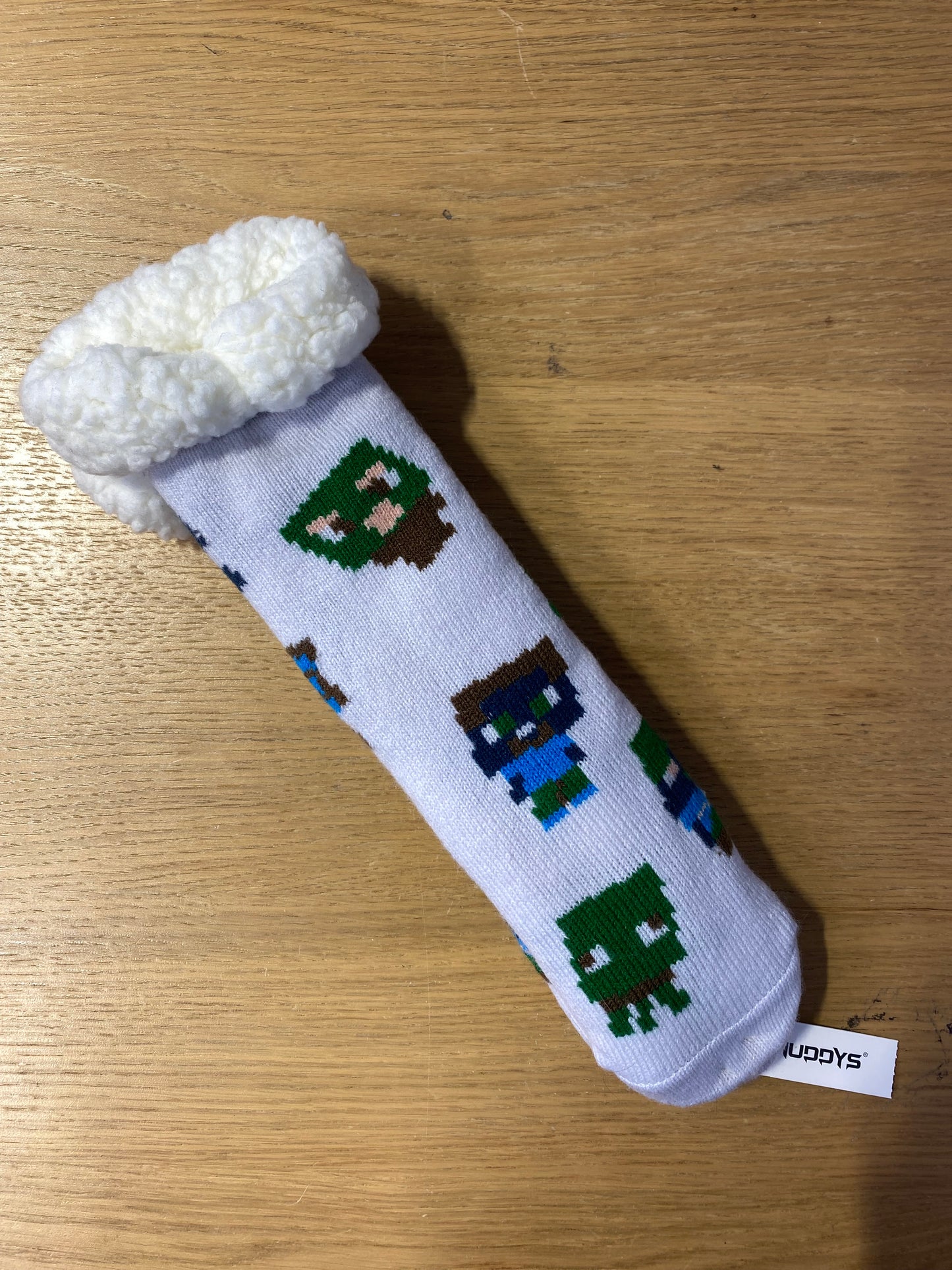 Minecraft Adult Slipper Socks