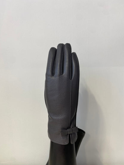 GW0014 Woman Soft Leather Touchscreen Gloves Grey