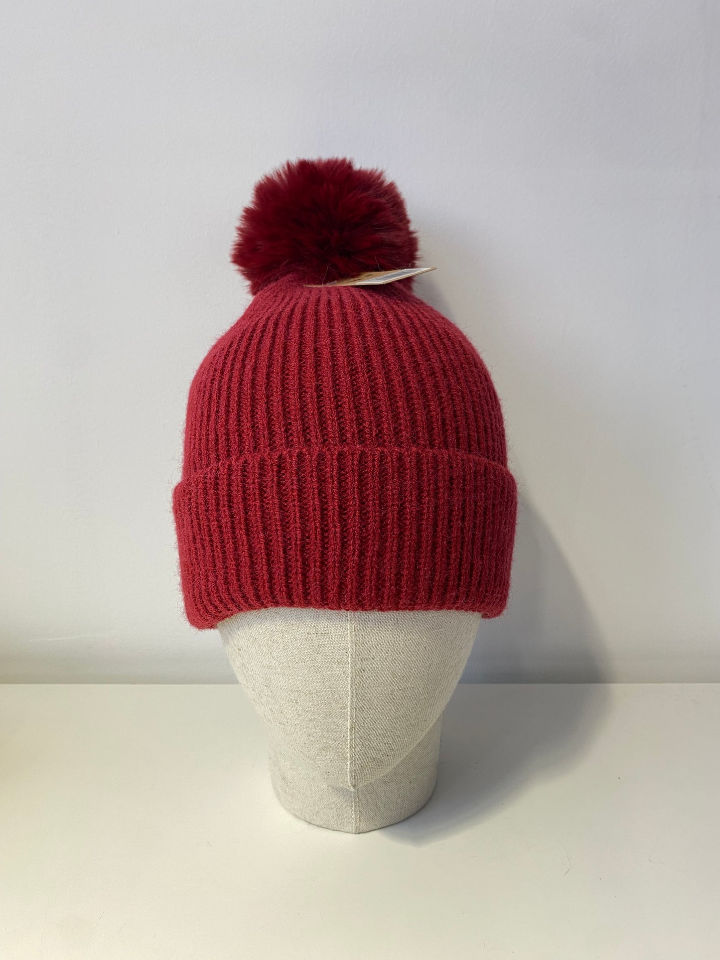 Plain Soft Beanie Red