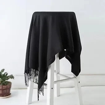 S0145 Cashmere Feeling Scarf 200g Black