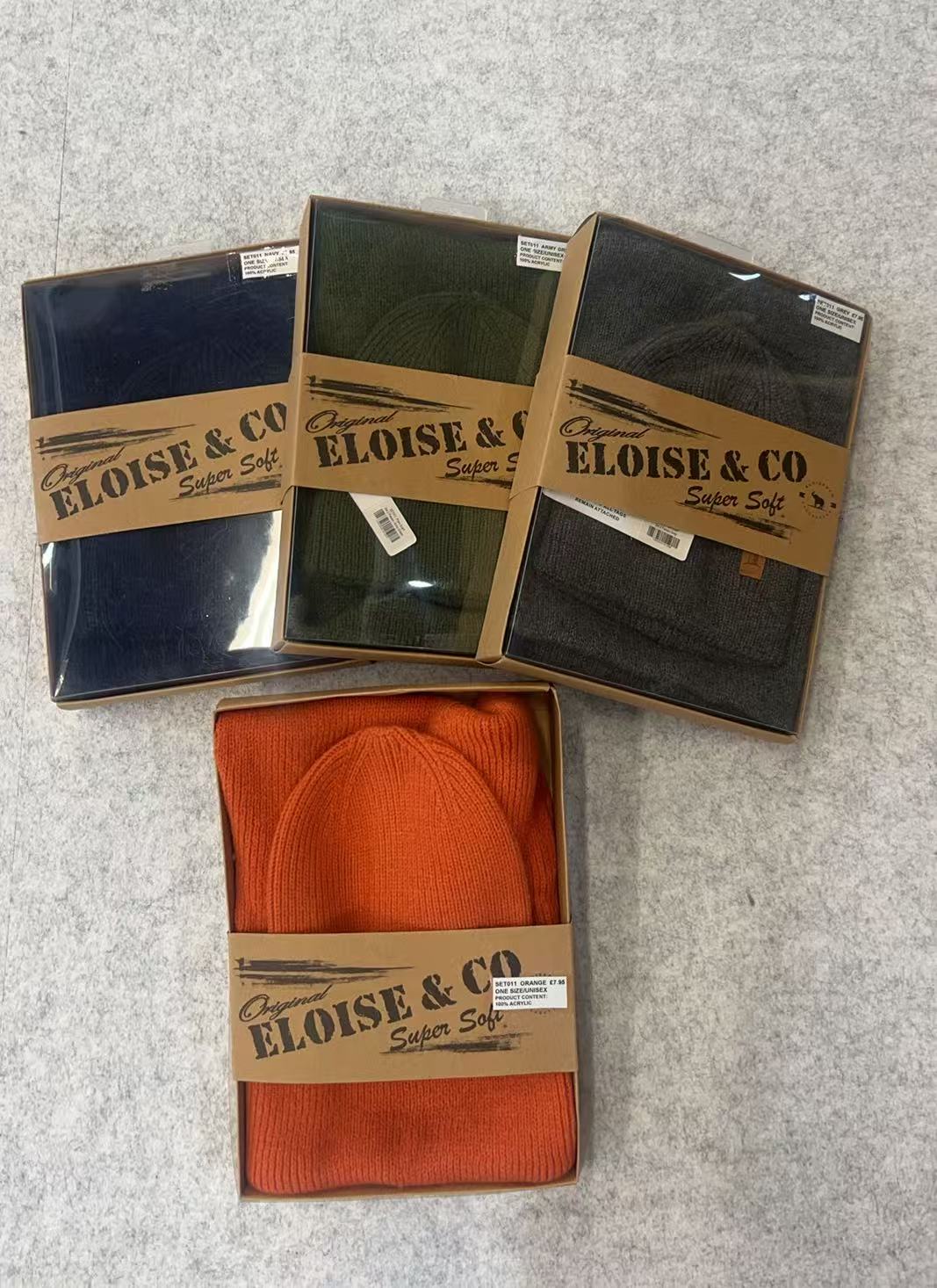 SET011 Plain Scarf & Hat Set