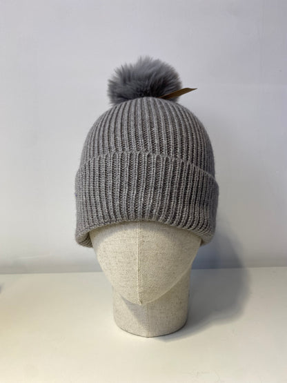 Plain Soft Beanie Grey