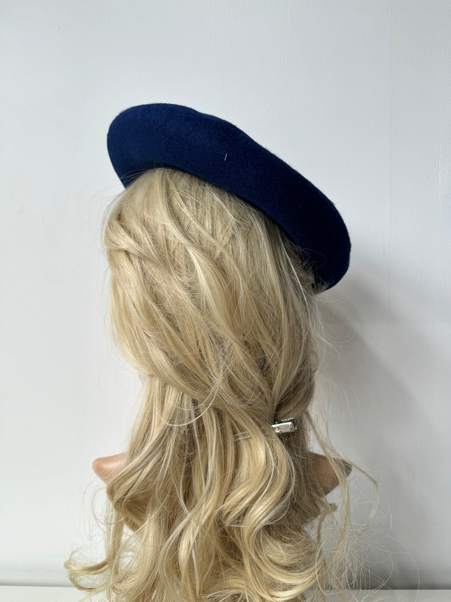 Beret 100% Wool Navy