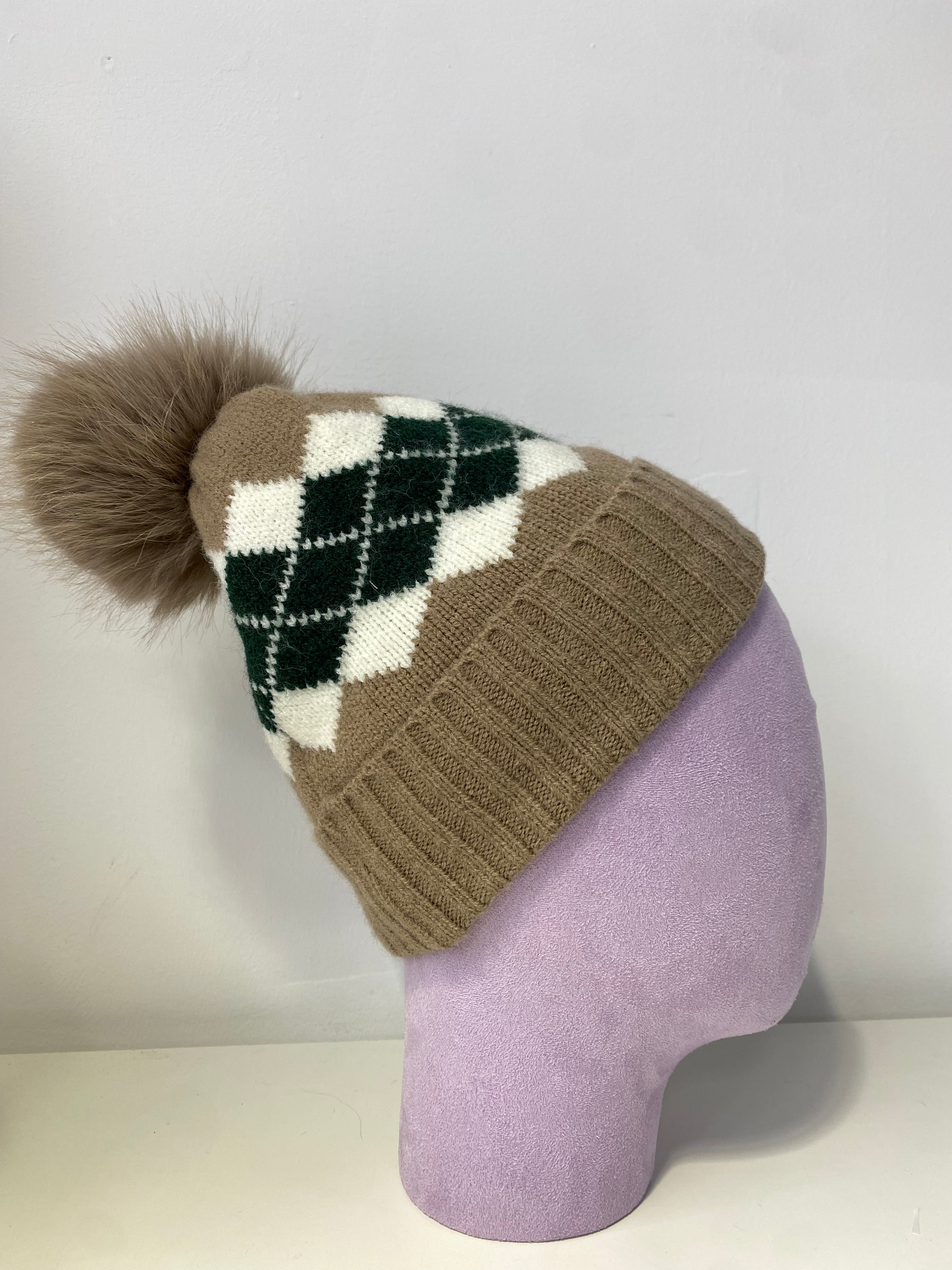 H401 Fleece-Lined Pom Beanie