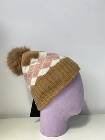 H401 Kid Fleece-Lined Pom Beanie