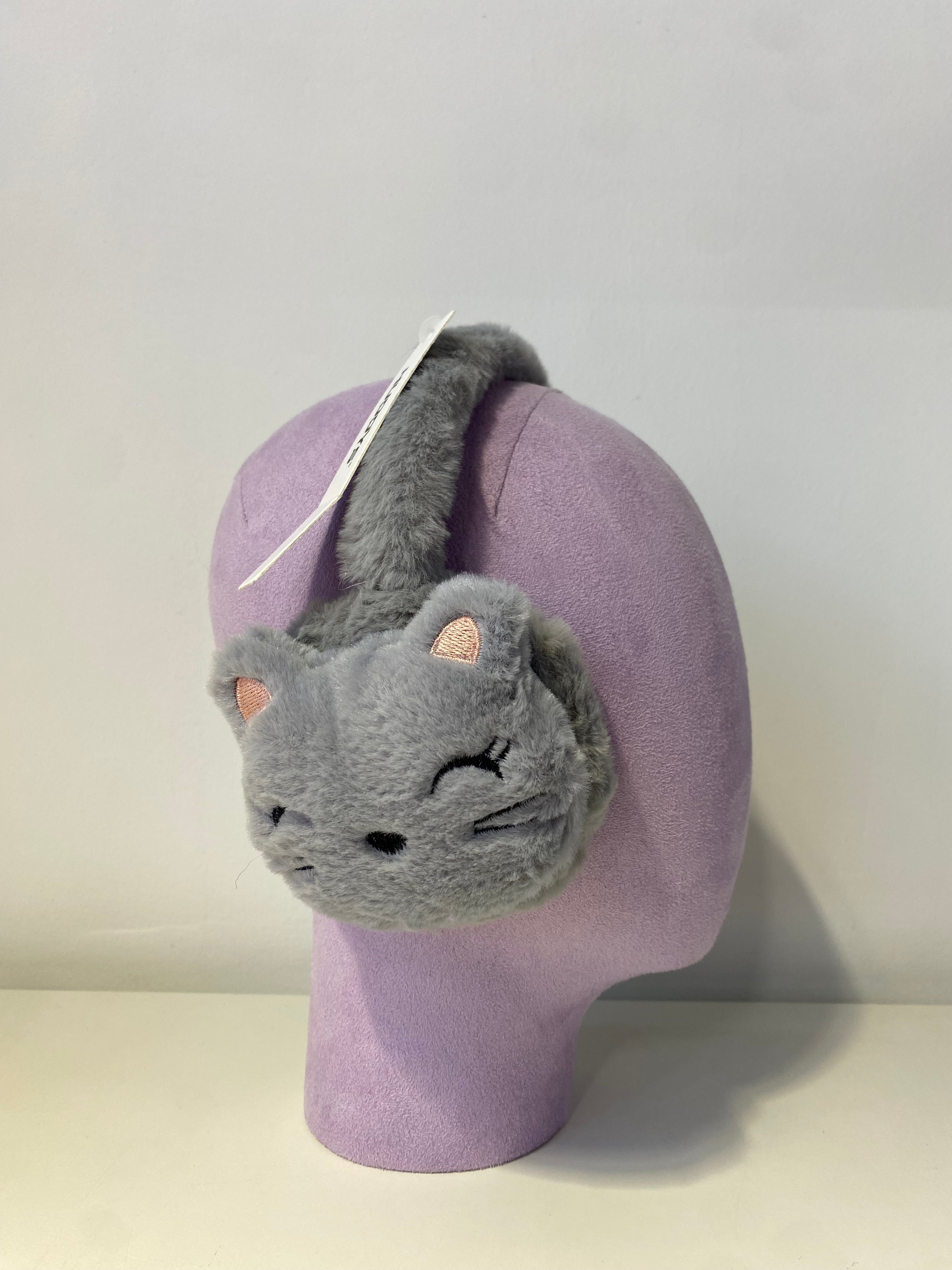 KE017 Kid Kitty Earmuff Grey