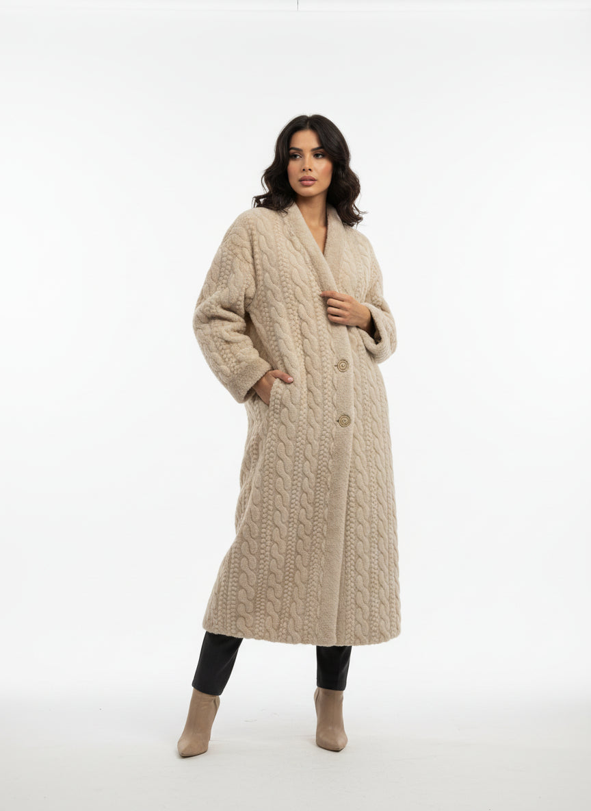 C802 One Size Fluffy Long Coat