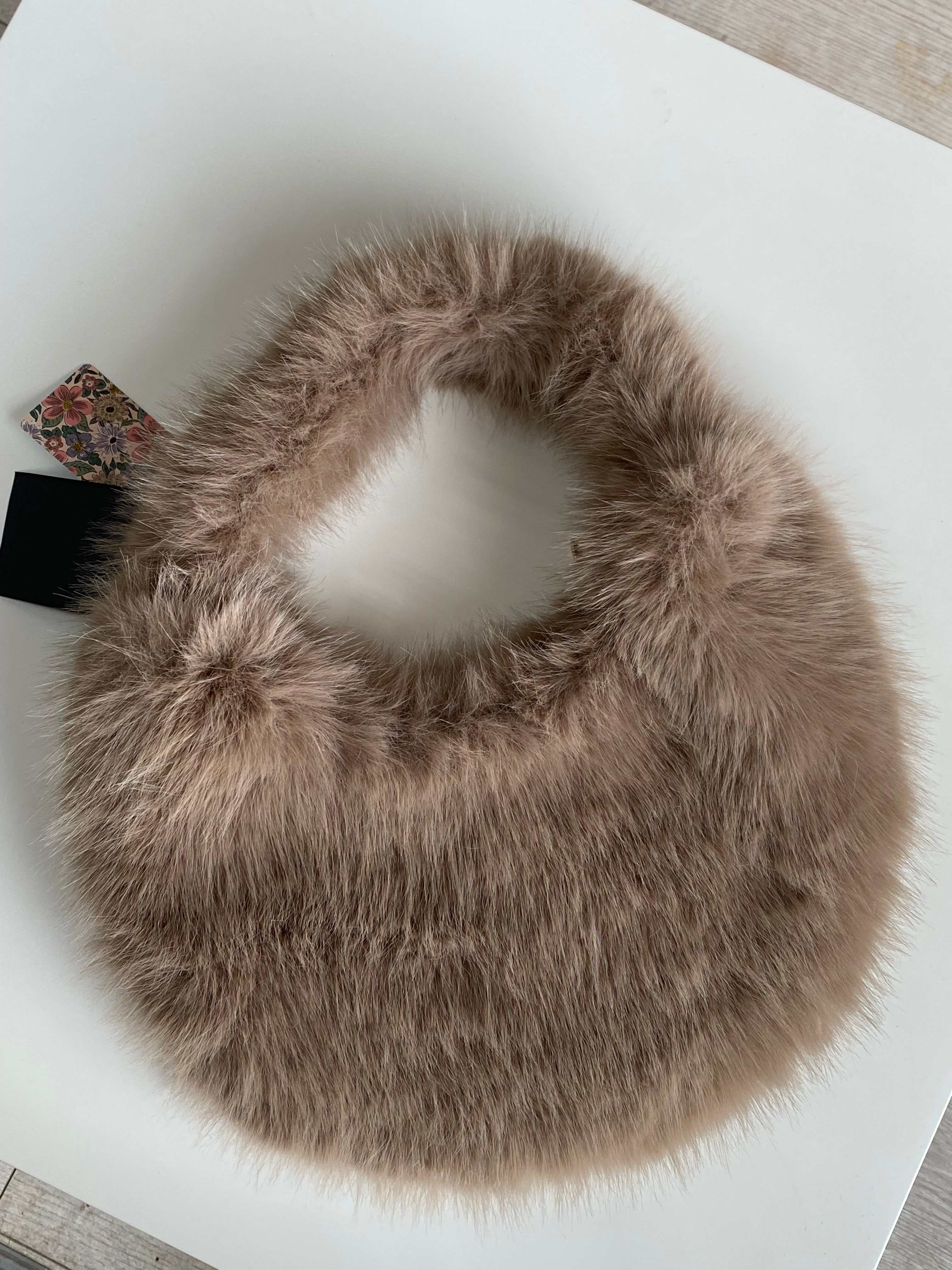 B703 Pieces Faux Fur Shoulder Bag