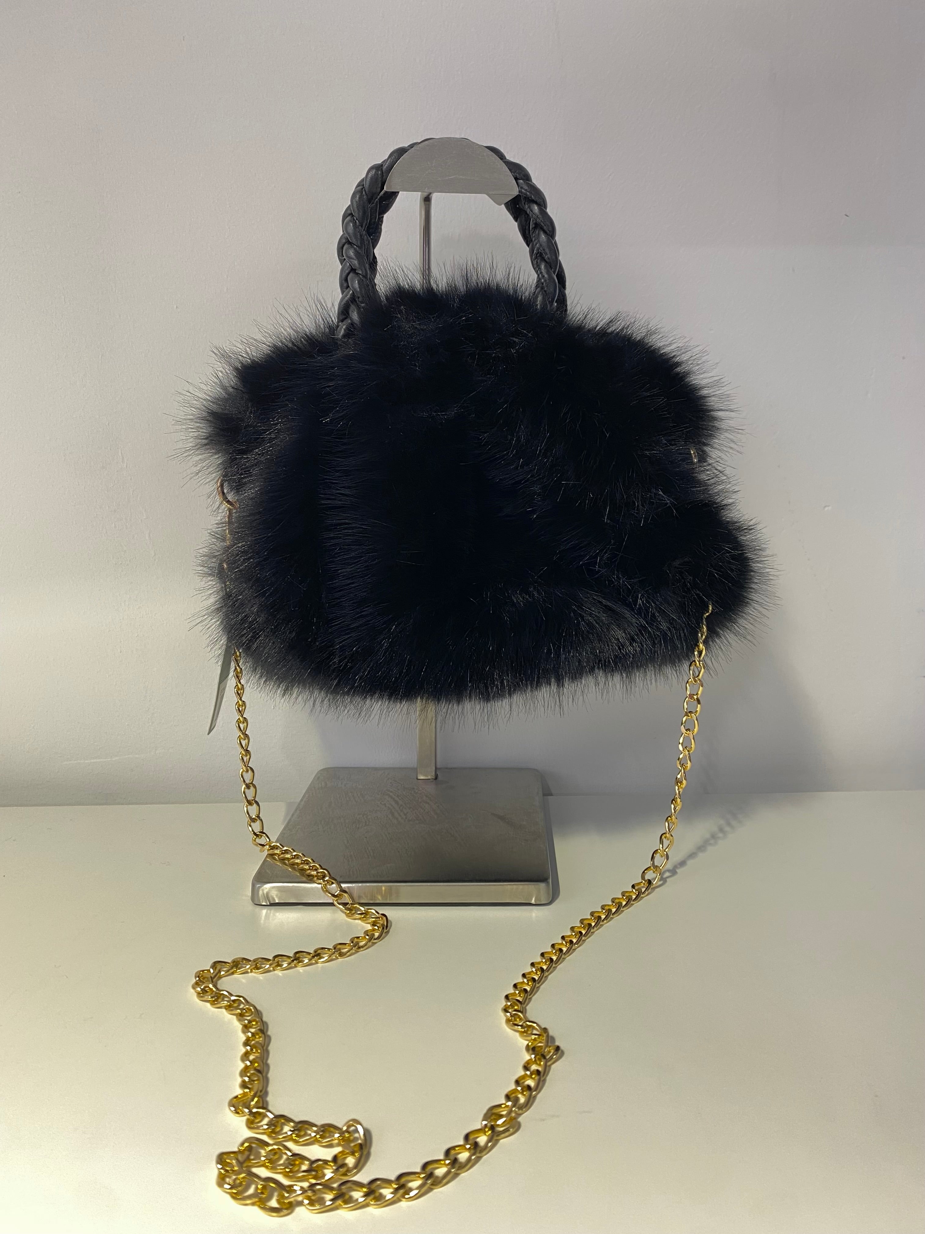B704 Faux Fur Bag