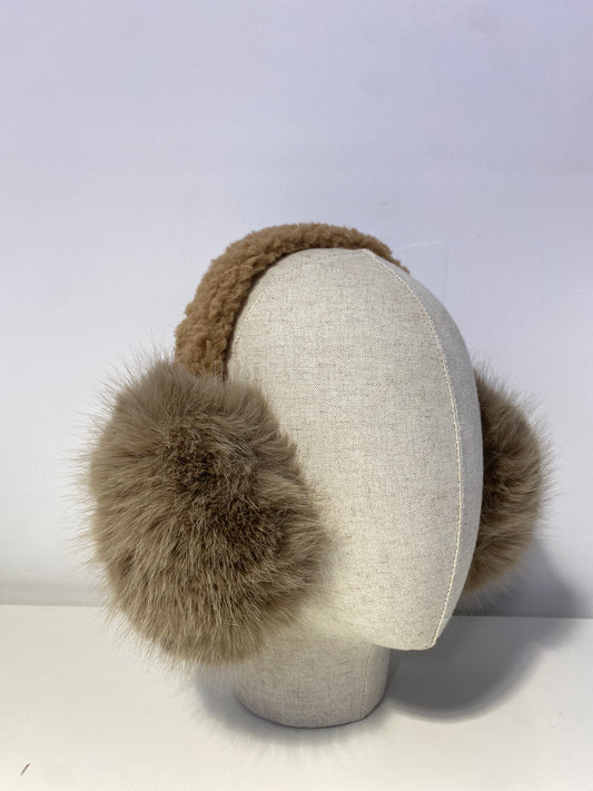 Ae030 Ultra Soft Fluffy Earmuffs Khaki