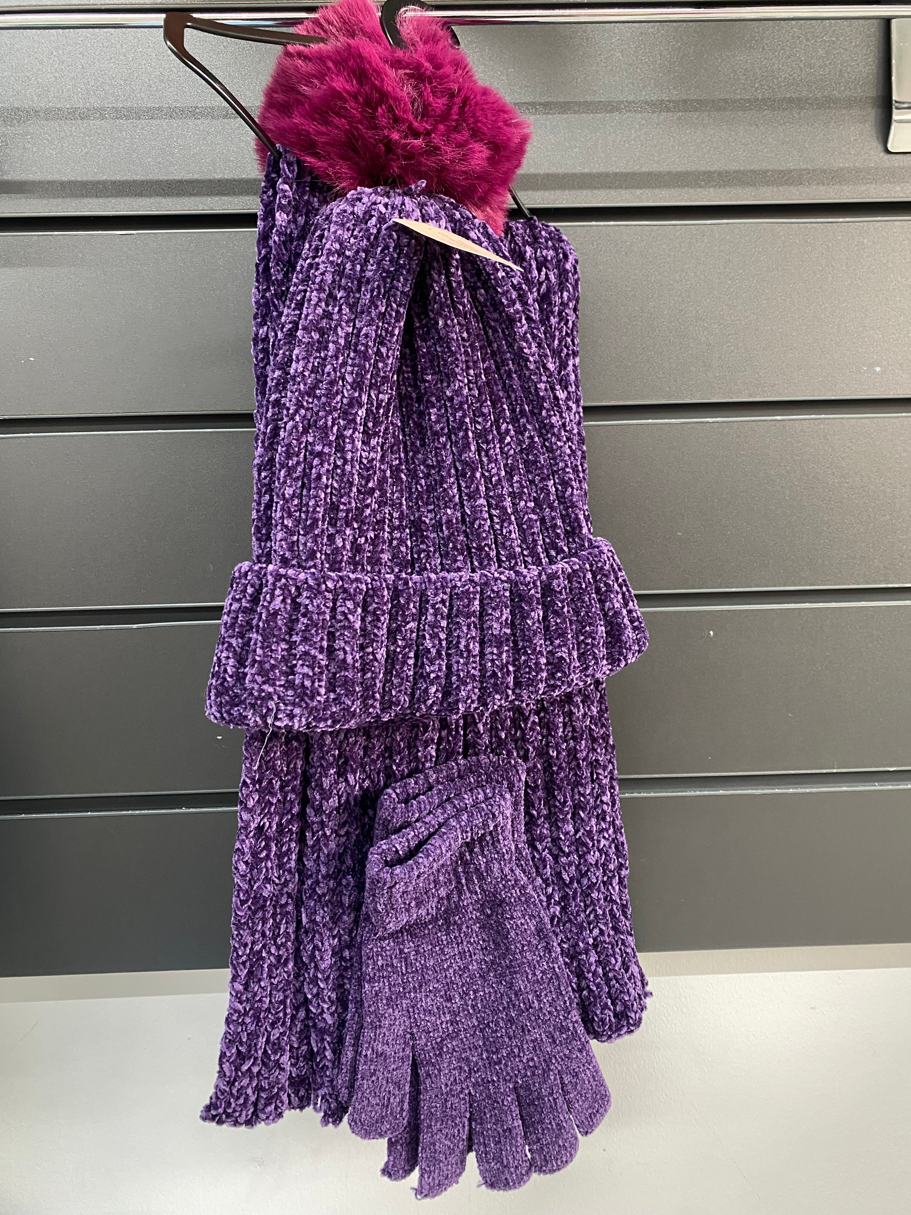 Chenille 3 Pieces Set