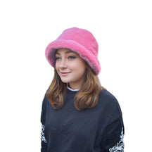 H504 Minimalist Plush Bucket Hat