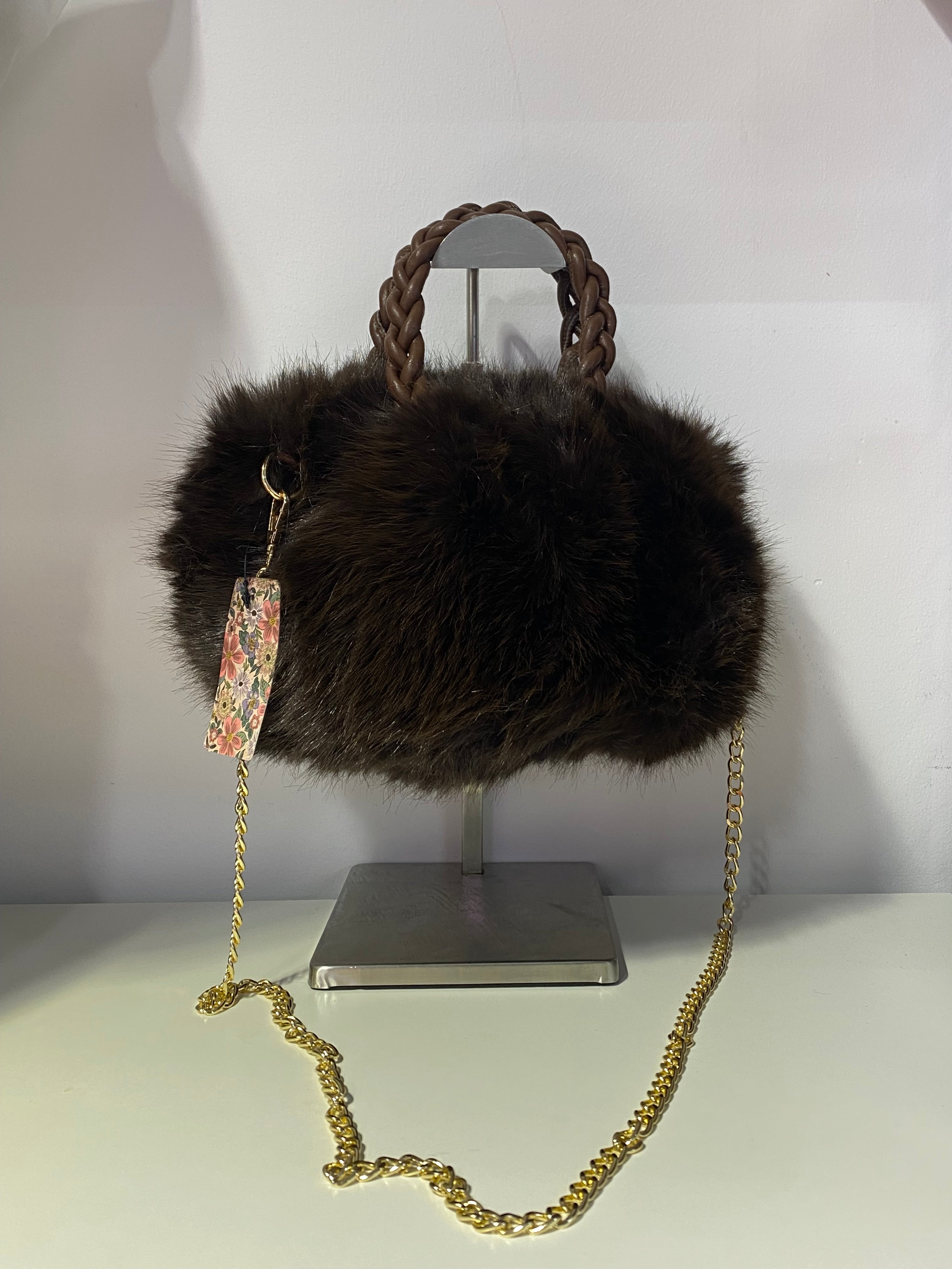 B704 Faux Fur Bag