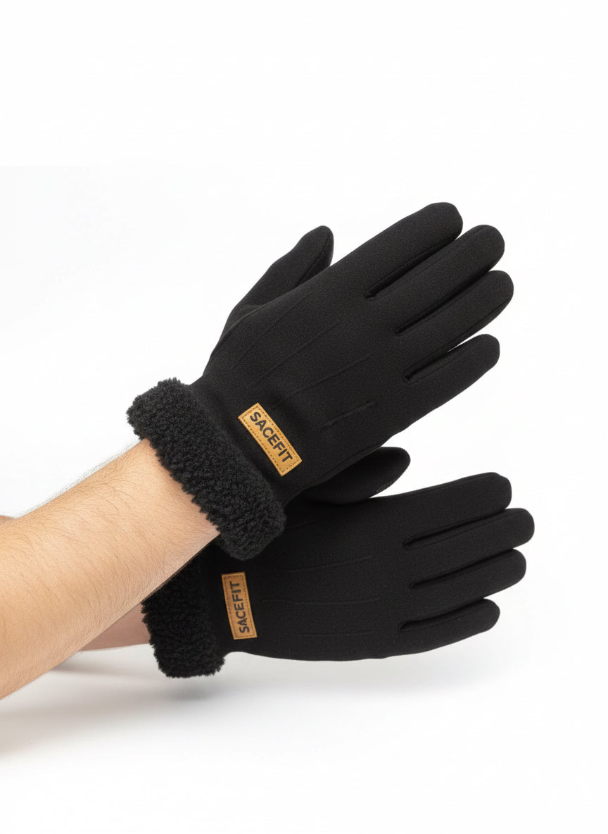 GM011 Man Suede-like Material Gloves
