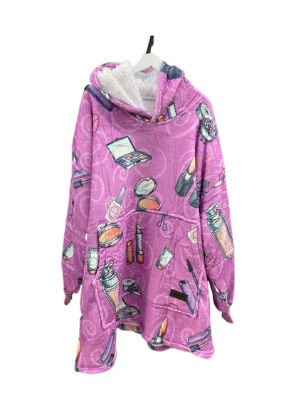 Make Up Adult Hoodie Blanket One-size