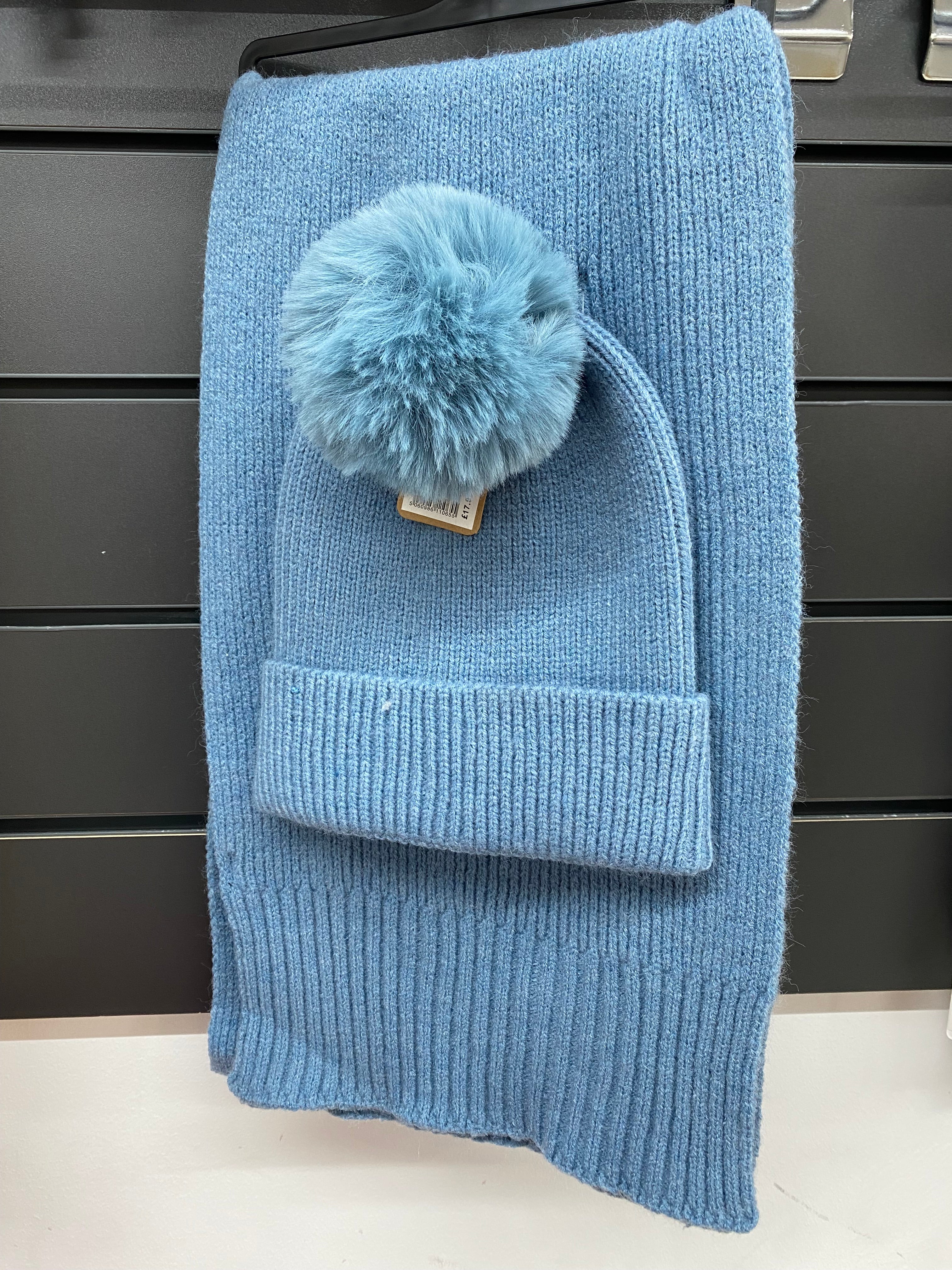 Plain Soft Beanie & Scarf Set