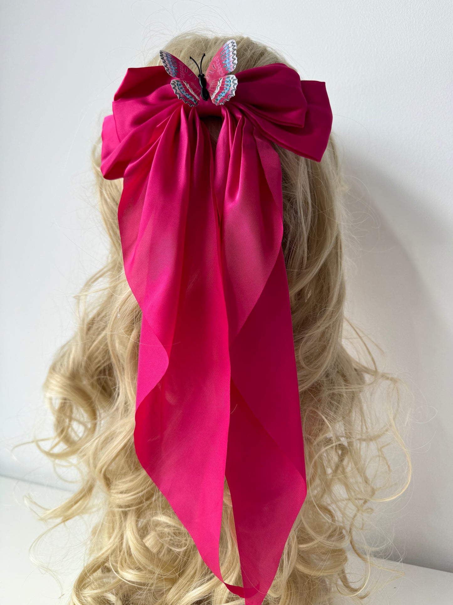 Fuchsia Butterfly Hairbow