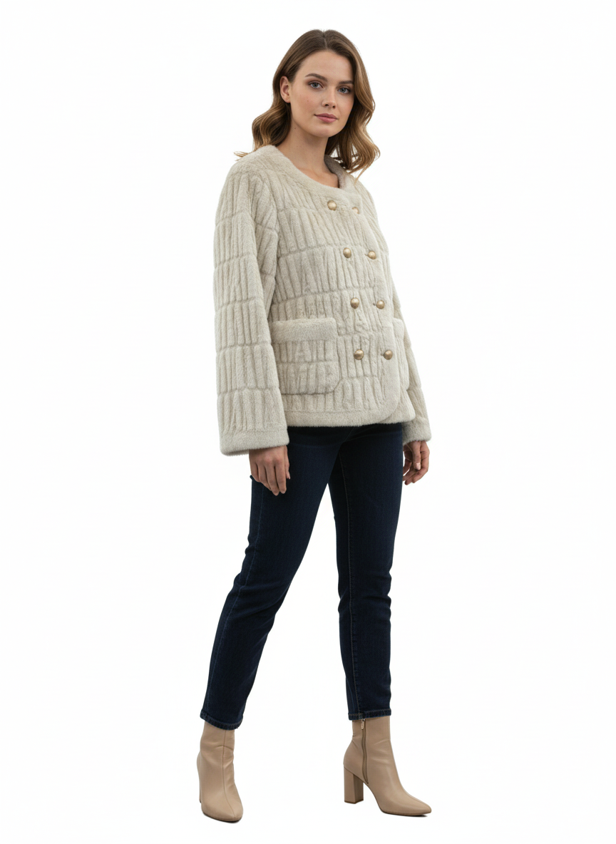 C803 One-Size Fluffy Coat