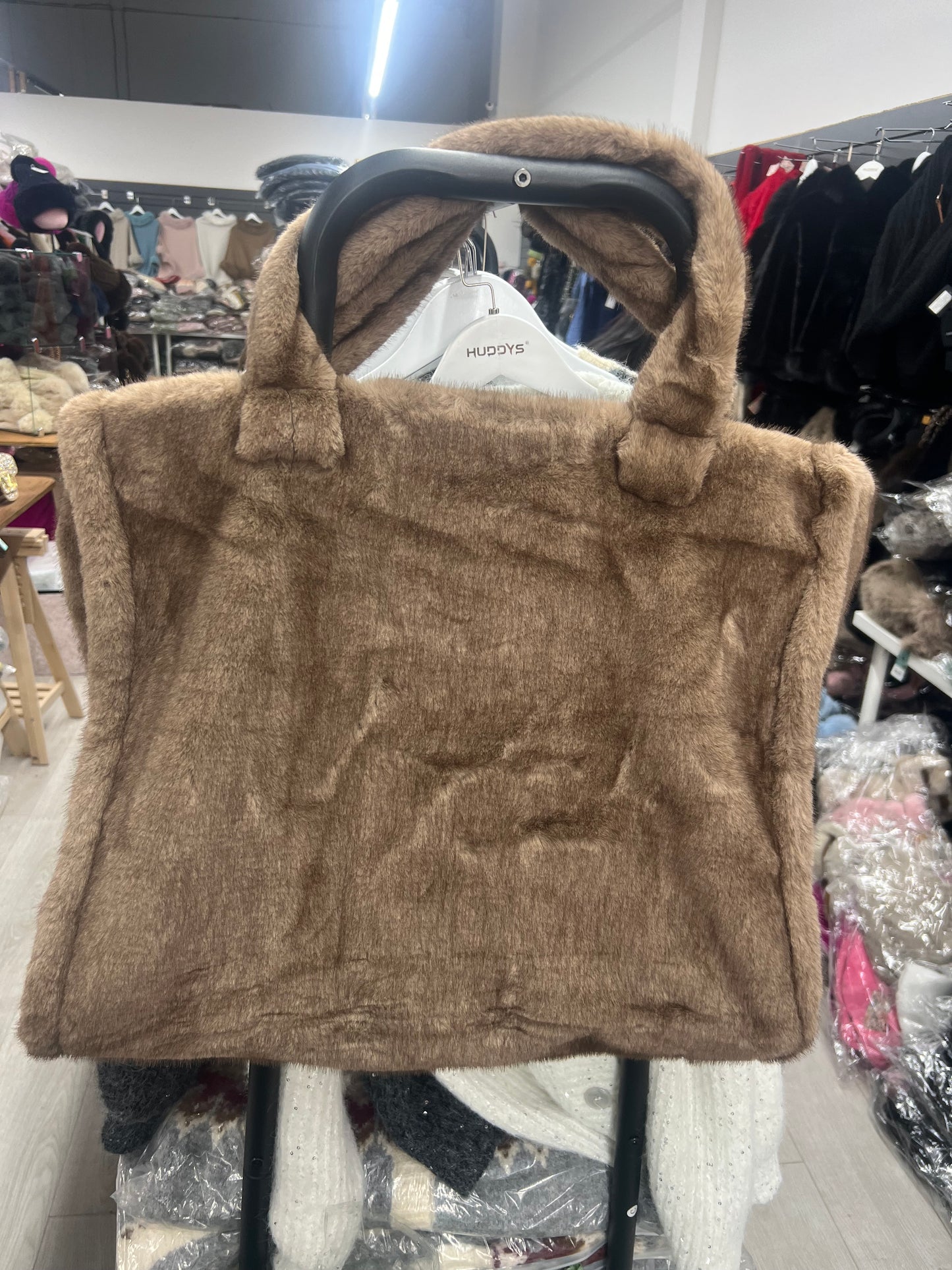 H707 Faux Fur Tote Bag