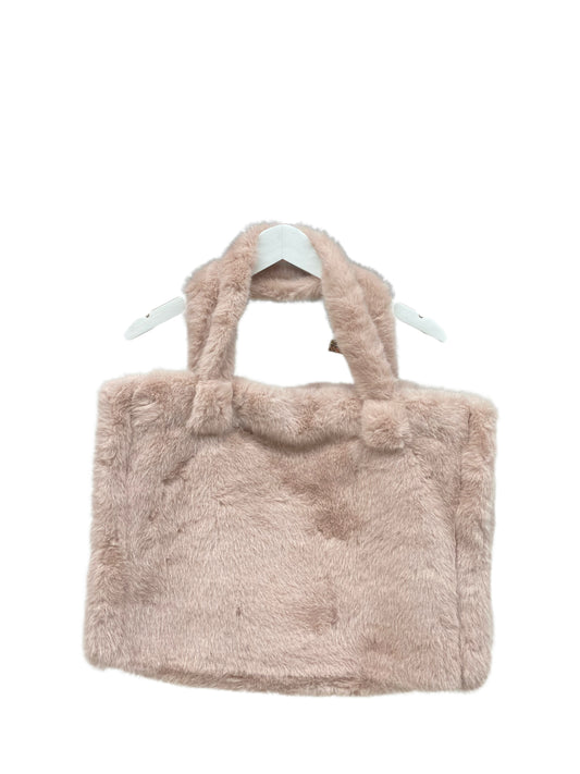 B701 Faux Fur Tote Bag Pink