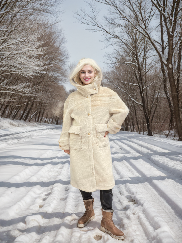 C806 Long Coat with Hood