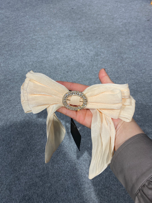 AC006 B Apricot Hair Bow