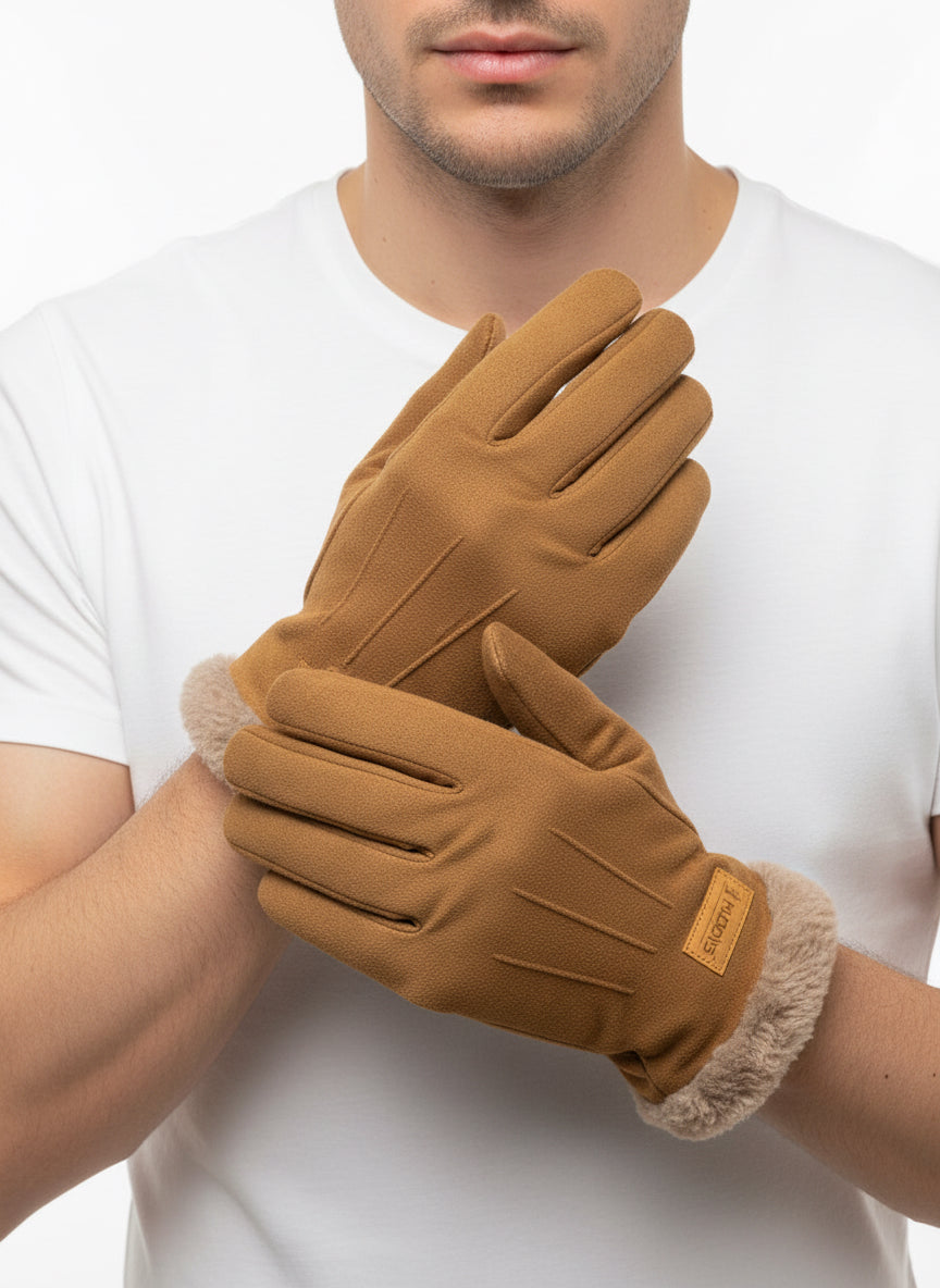 GM011 Man Suede-like Material Gloves